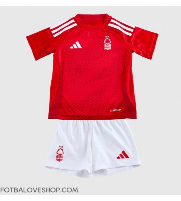 Nottingham Forest Dětské Domácí Dres 2024-25 Krátký Rukáv (+ trenýrky)